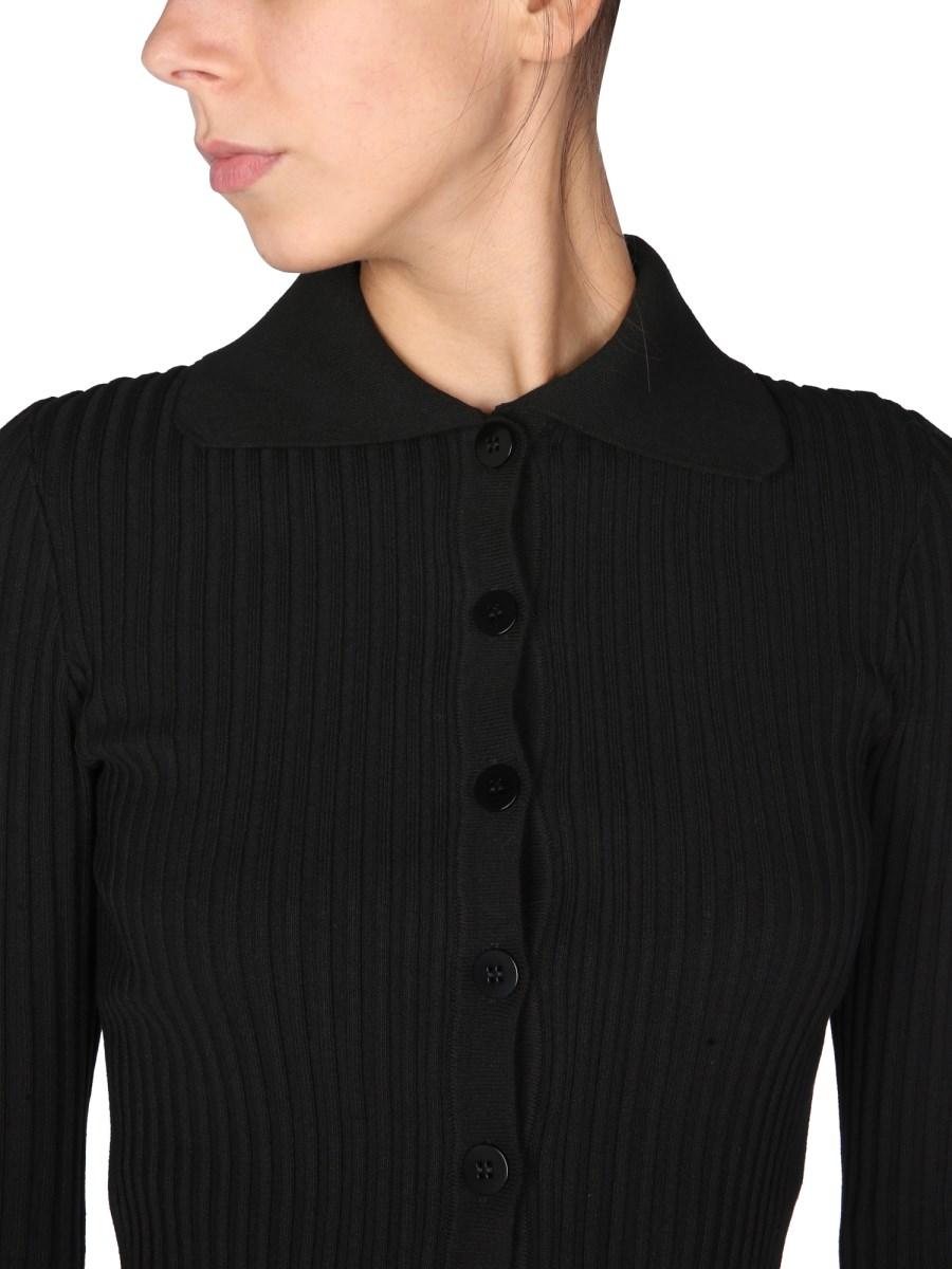 ANDREADAMO CARDIGAN CON DETTAGLI CUT OUT CON LAVORAZIONE A COSTE