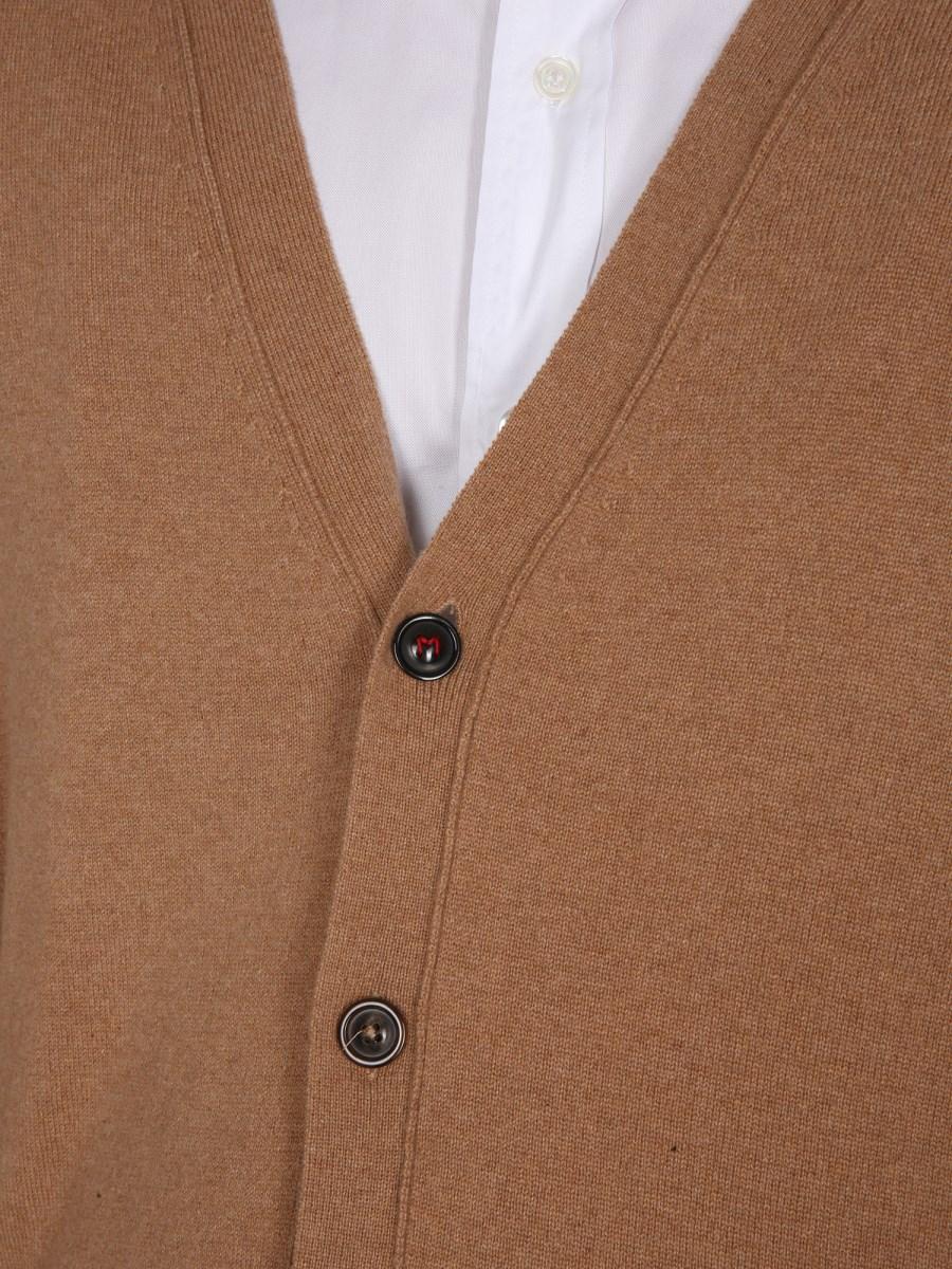 MAISON MARGIELA CARDIGAN IN JERSEY LAVORATO A MAGLIA