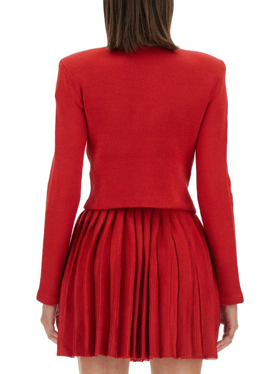 SELF-PORTRAIT CARDIGAN IN MAGLIA CON BOTTONI A FORMA DI CUORE