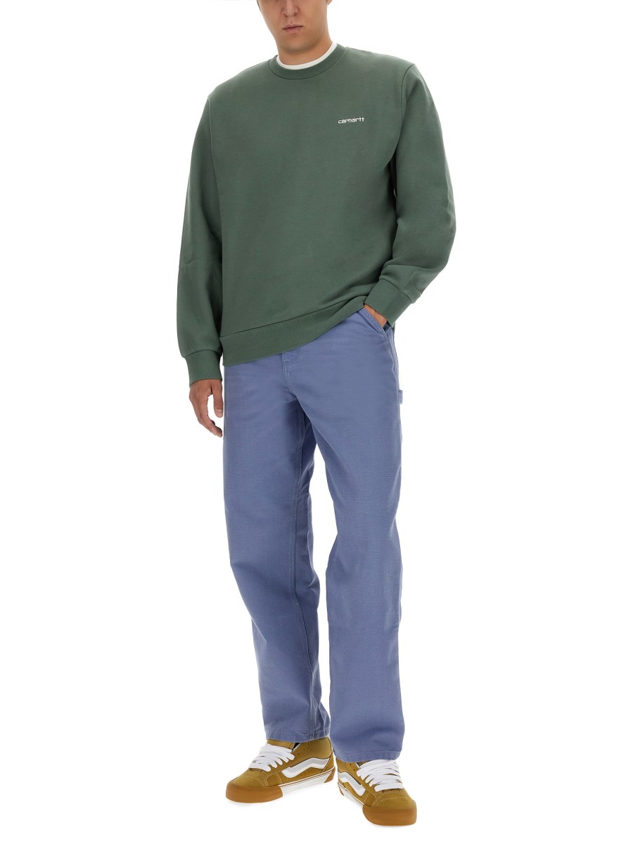 CARHARTT WIP FELPA IN COTONE CON RICAMO LOGO