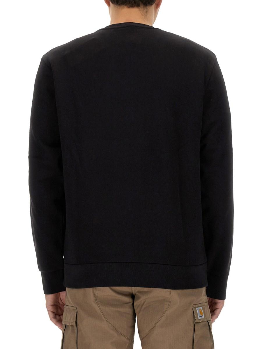 CARHARTT WIP FELPA IN COTONE CON RICAMO LOGO