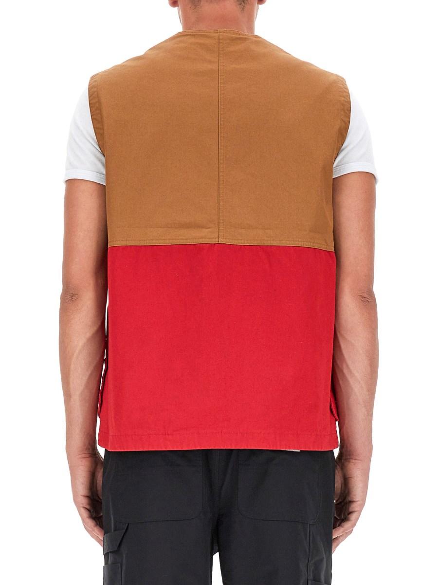 CARHARTT WIP GILET IN CANVAS CON LOGO