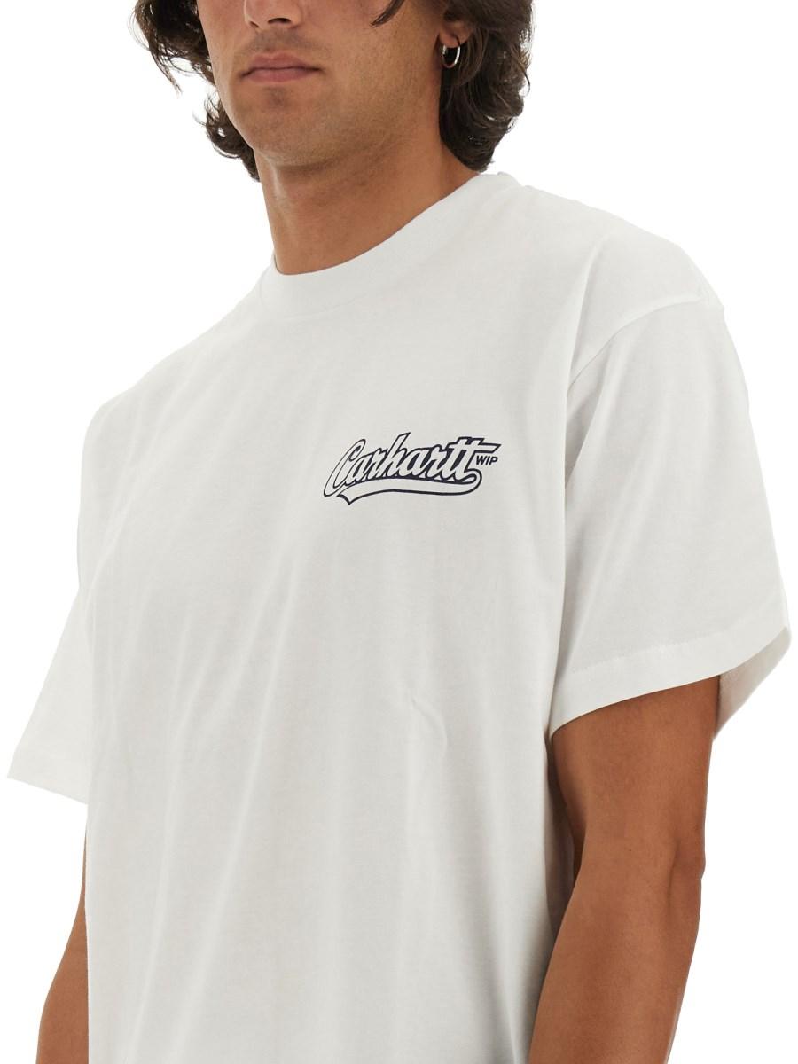 CARHARTT WIP T-SHIRT CON LOGO IN COTONE ORGANICO