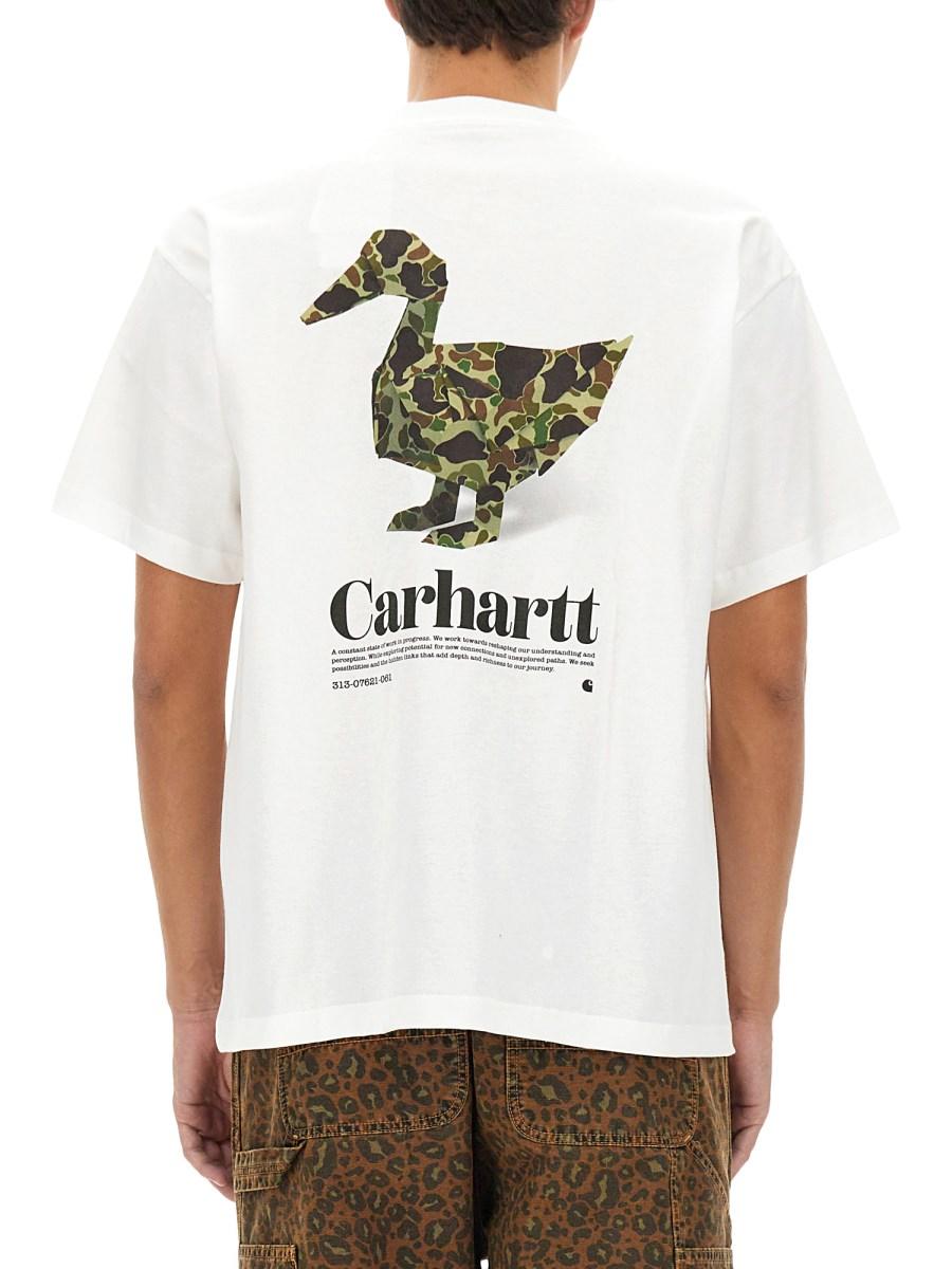 CARHARTT WIP T-SHIRT "DUCK" IN COTONE