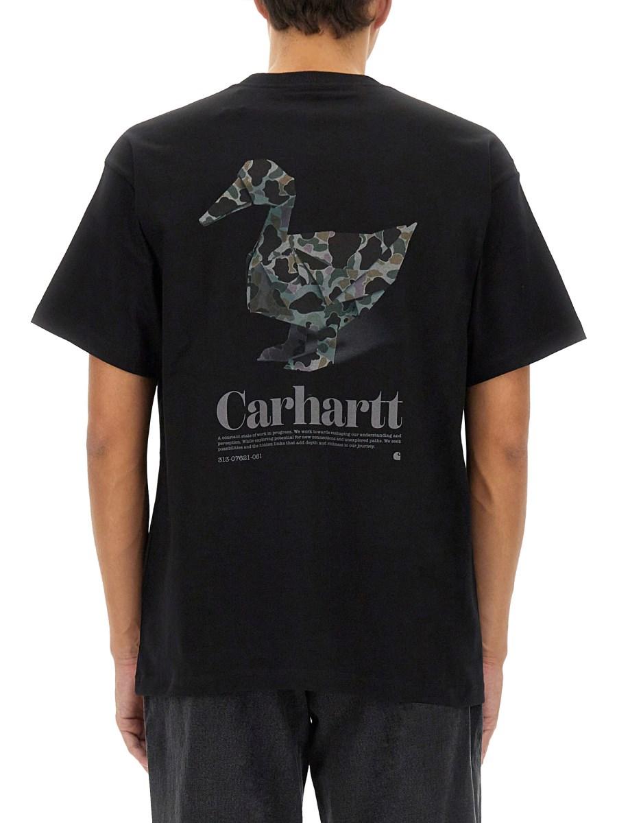 CARHARTT WIP T-SHIRT "DUCK" IN COTONE