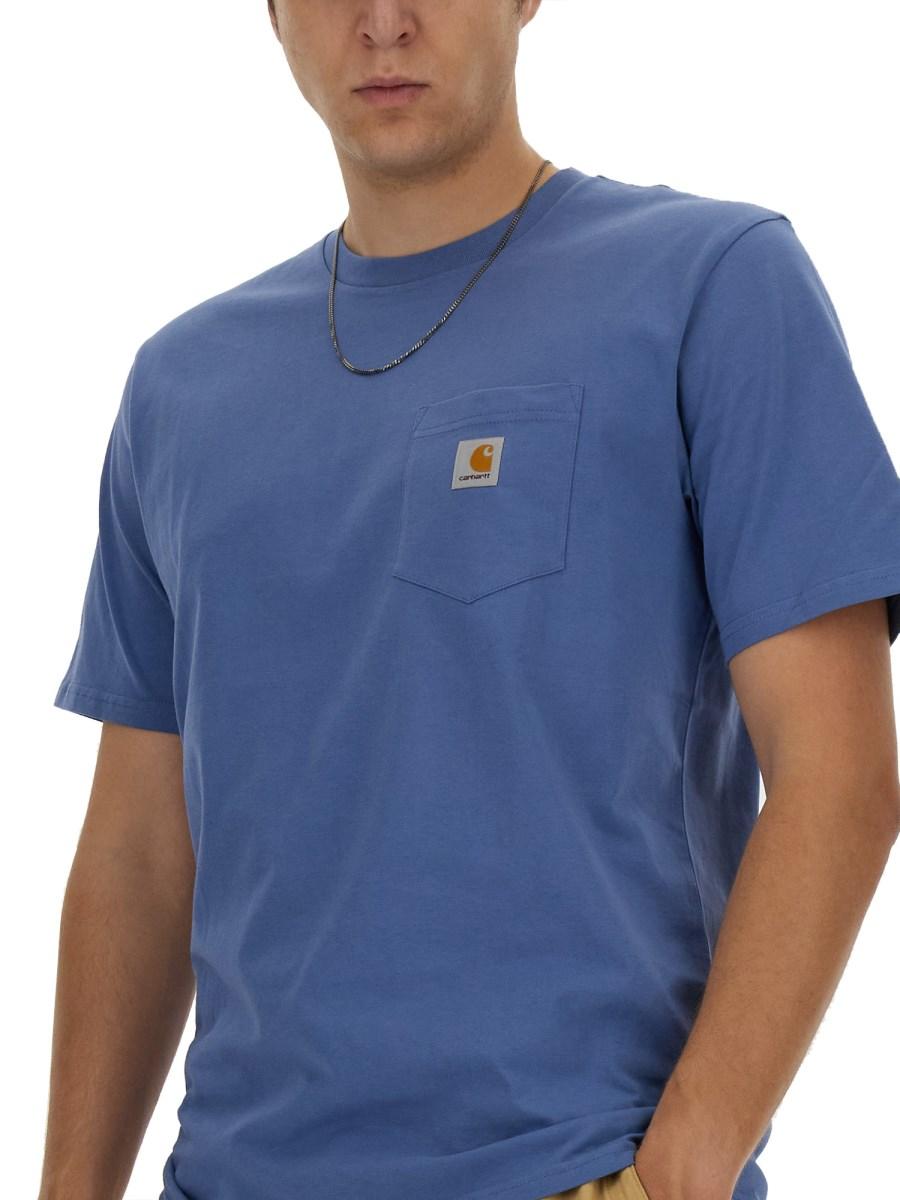 CARHARTT WIP T-SHIRT IN COTONE CON TASCA
