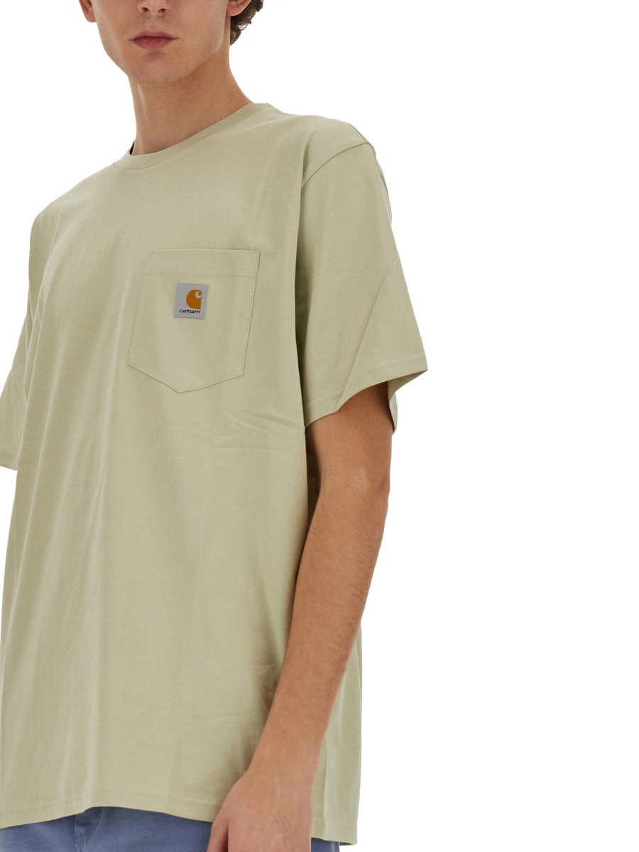 CARHARTT WIP T-SHIRTIN COTONE CON TASCA