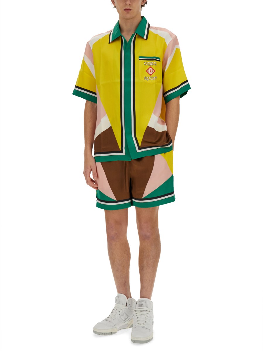 CASABLANCA BERMUDA IN SETA