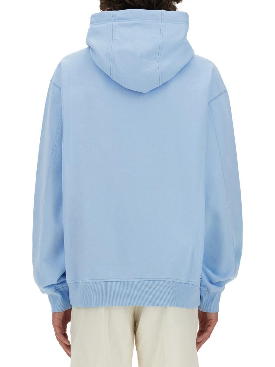 CASABLANCA FELPA IN COTONE CON LOGO