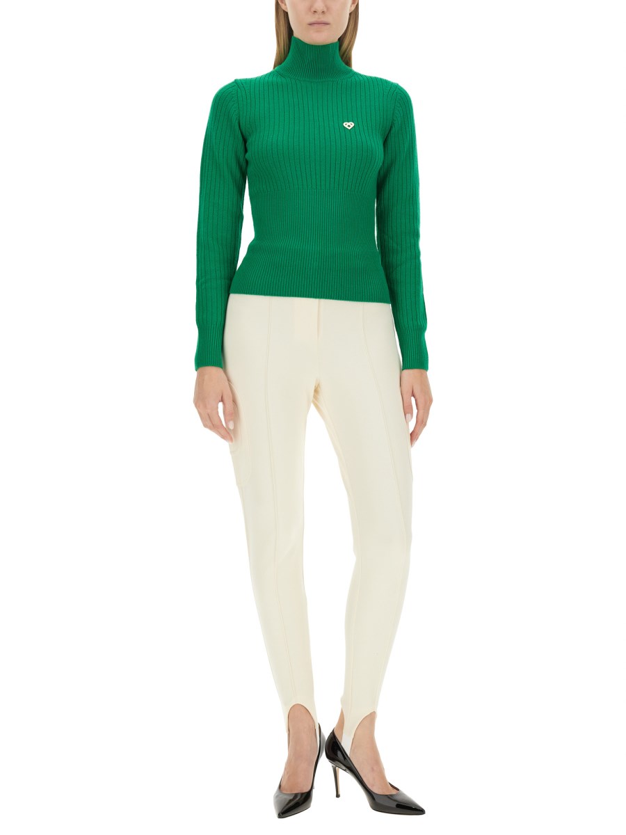 CASABLANCA MAGLIA IN LANA CON PATCH LOGO