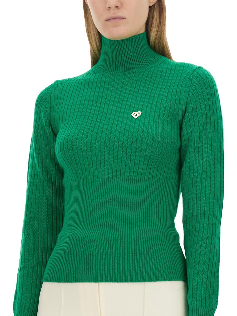 CASABLANCA MAGLIA IN LANA CON PATCH LOGO