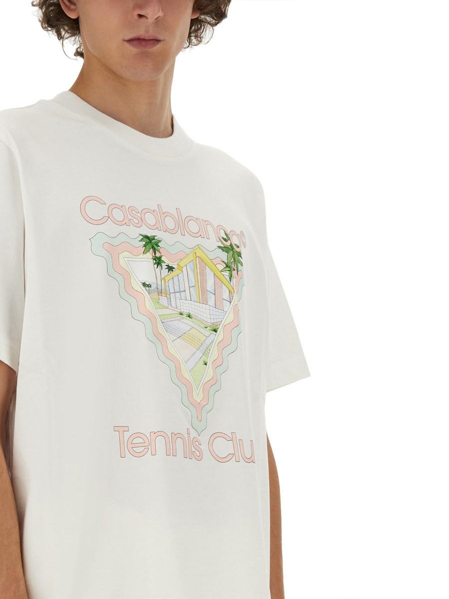 CASABLANCA T-SHIRT CON STAMPA