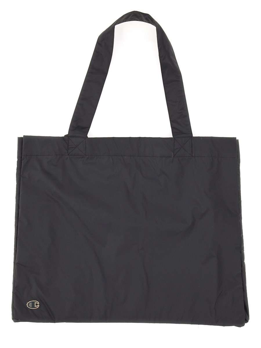 CHAMPION X RICK OWENS BORSA TOTE CON LOGO IN NYLON