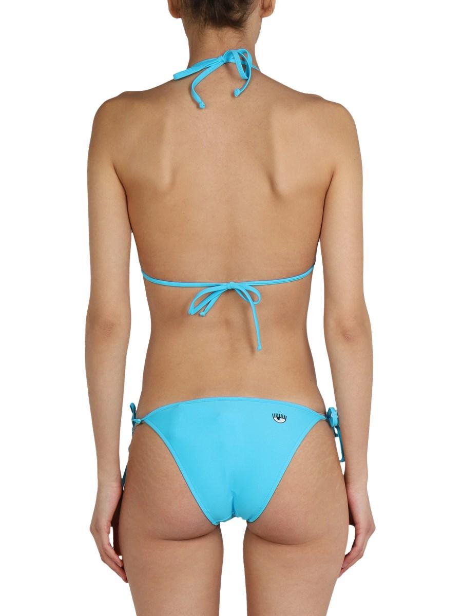 CHIARA FERRAGNI SLIP BIKINI IN NYLON CON LOGO