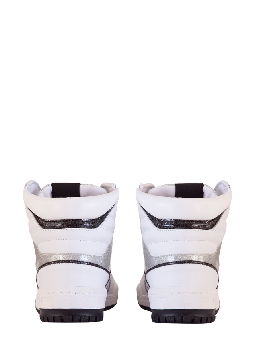 CHIARA FERRAGNI SNEAKER ALTA LOGOMANIA IN PELLE