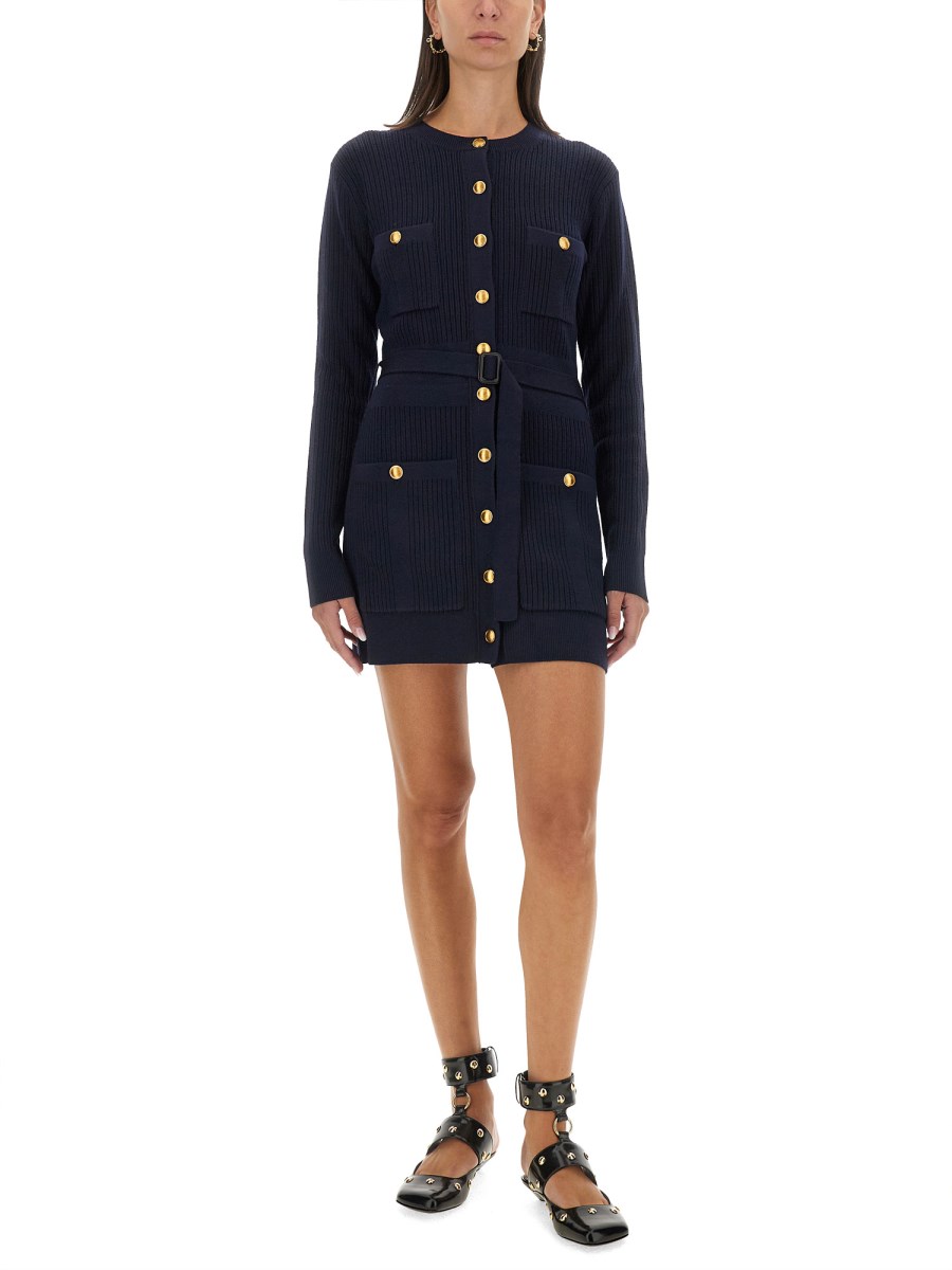 CHLOE' CARDIGAN LUNGO IN MAGLIA DI LANA