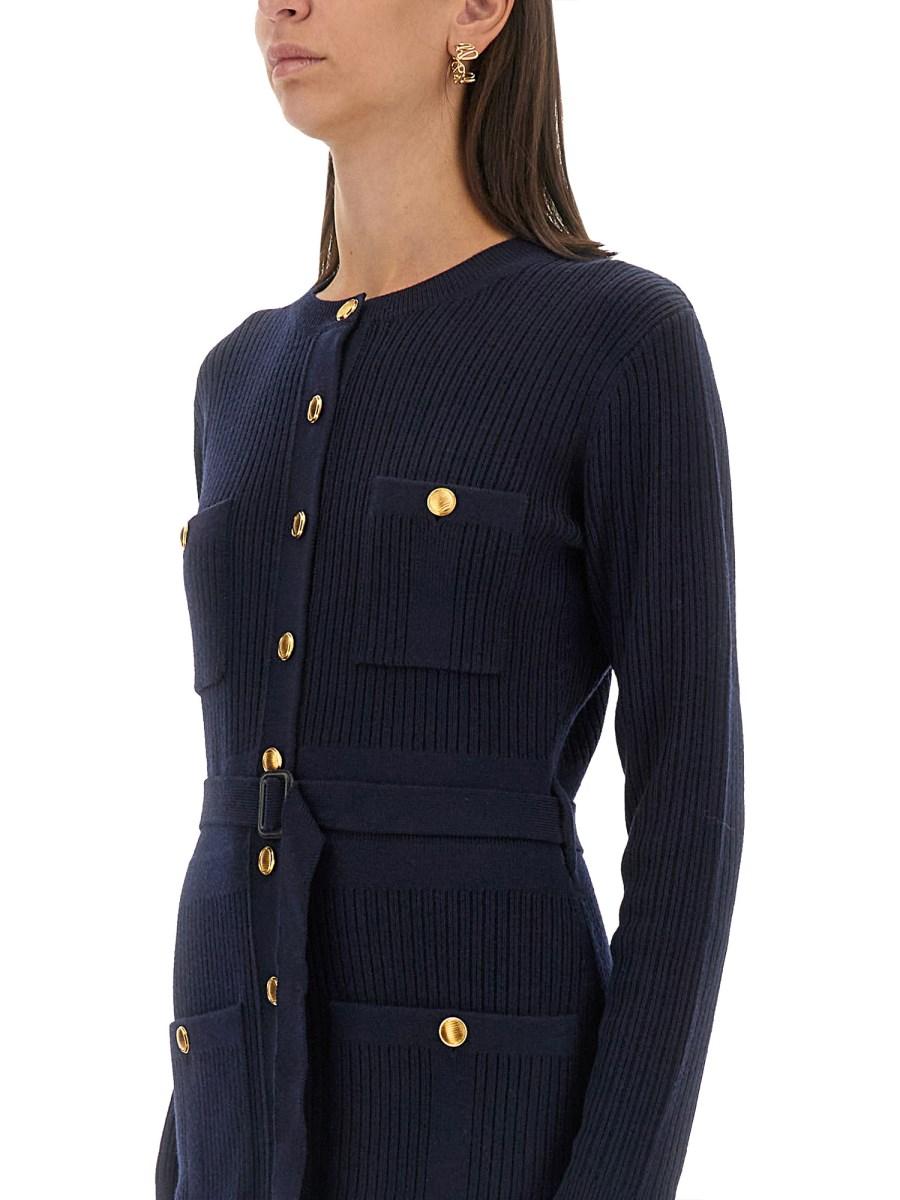 CHLOE' CARDIGAN LUNGO IN MAGLIA DI LANA