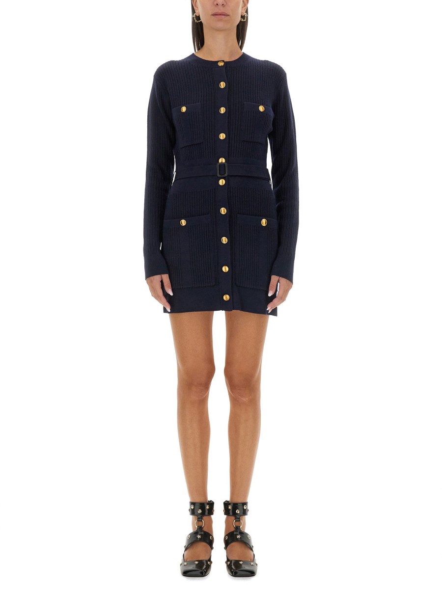 CHLOE' CARDIGAN LUNGO IN MAGLIA DI LANA