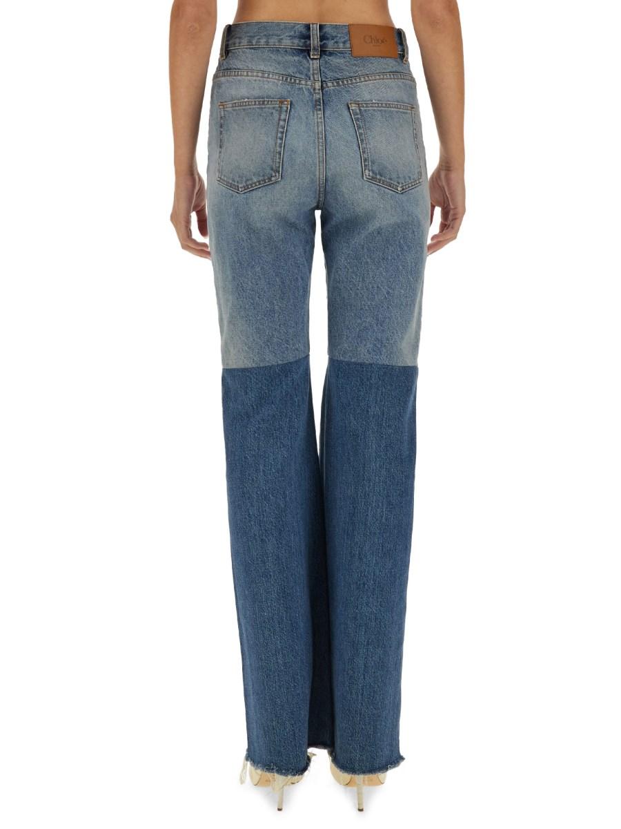 CHLOE' JEANS IN DENIM PATCHWORK