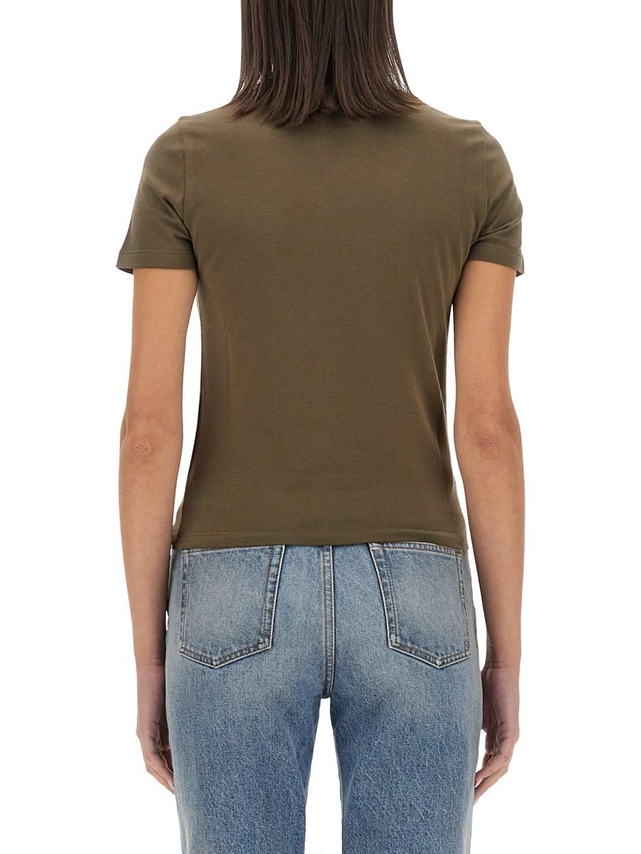 CHLOE' T-SHIRT IN JERSEY DI COTONE CON STAMPA LOGO