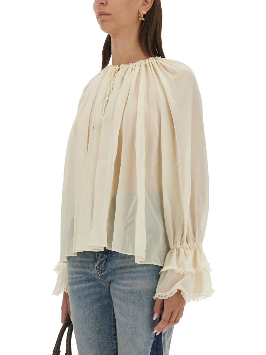 CHLOE' TOP IN SETA