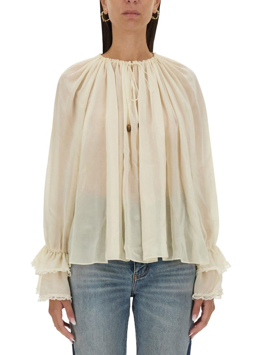 CHLOE' TOP IN SETA