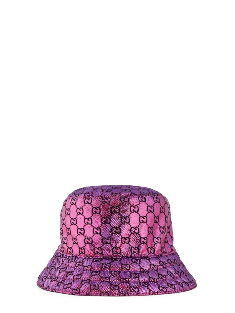 GUCCI CLOCHE REVERSIBILE GG CON MOTIVO JACQUARD IN LAMÉ