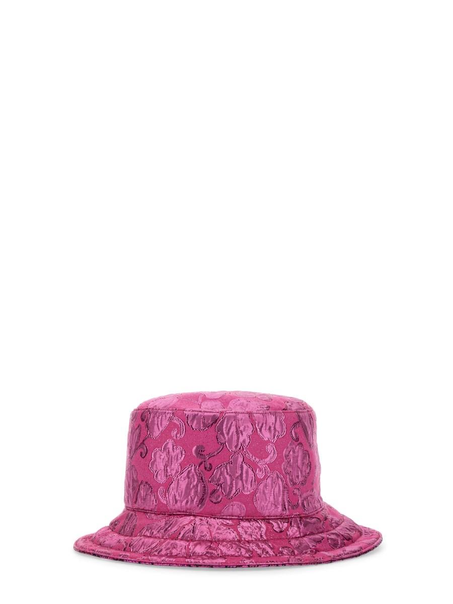 GUCCI CLOCHE REVERSIBILE GG CON MOTIVO JACQUARD IN LAMÉ