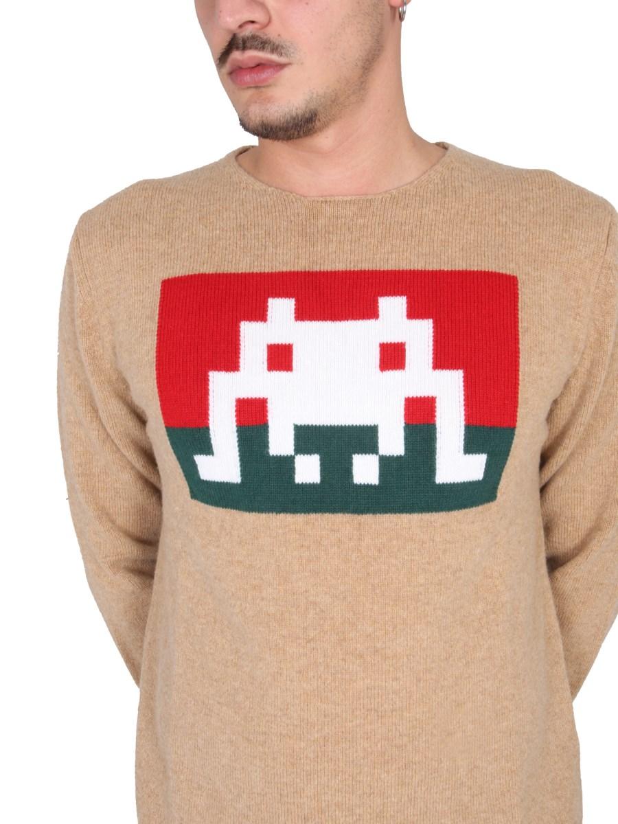 COMME DES GARCONS SHIRT MAGLIA GIROCOLLO IN LANA