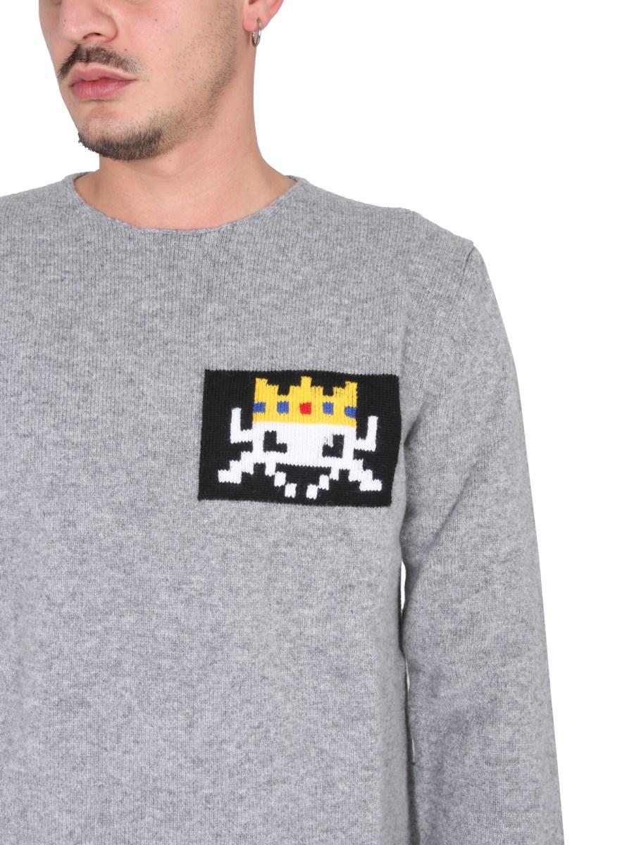 COMME DES GARCONS SHIRT MAGLIA GIROCOLLO IN LANA