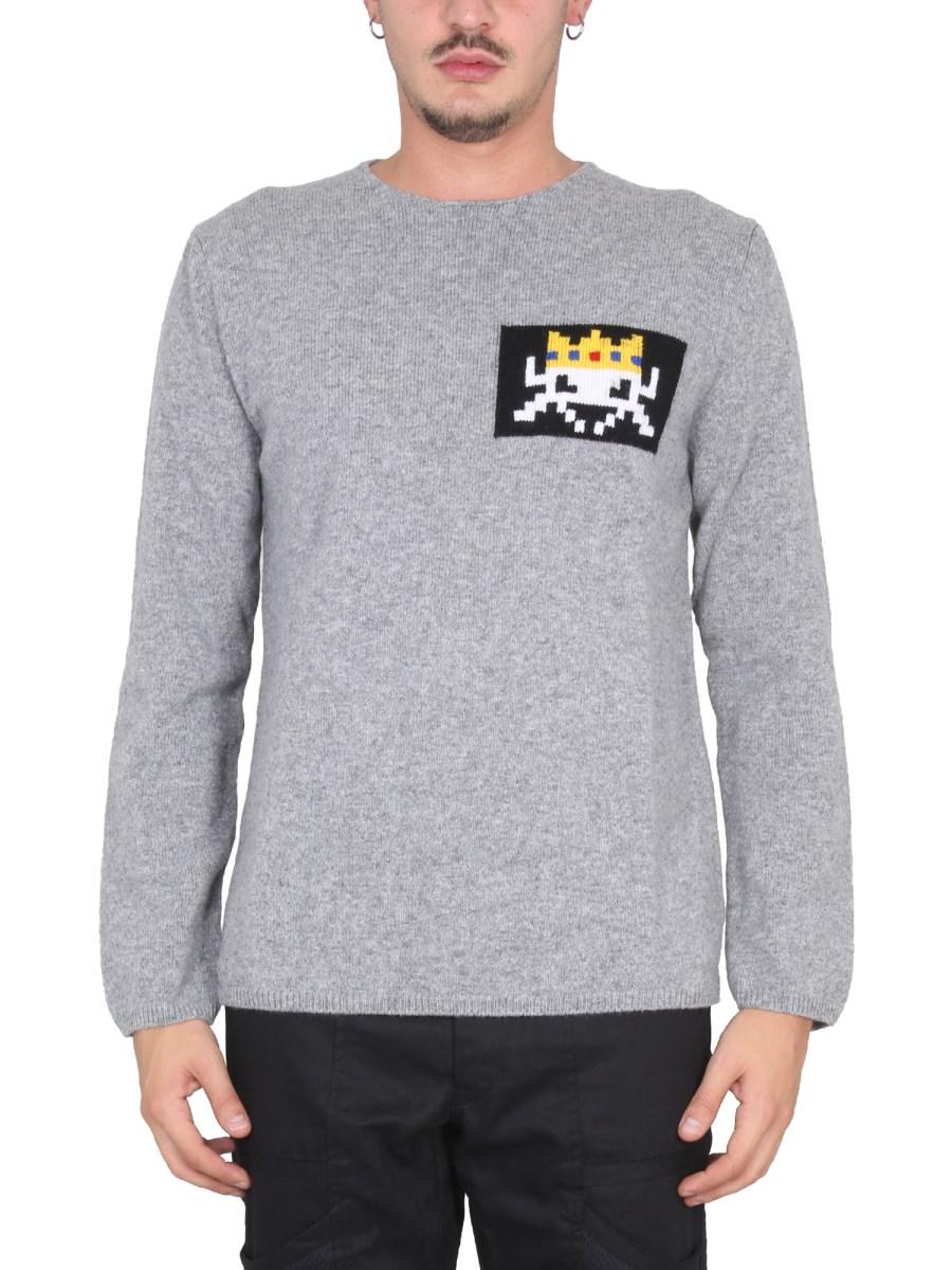 COMME DES GARCONS SHIRT MAGLIA GIROCOLLO IN LANA