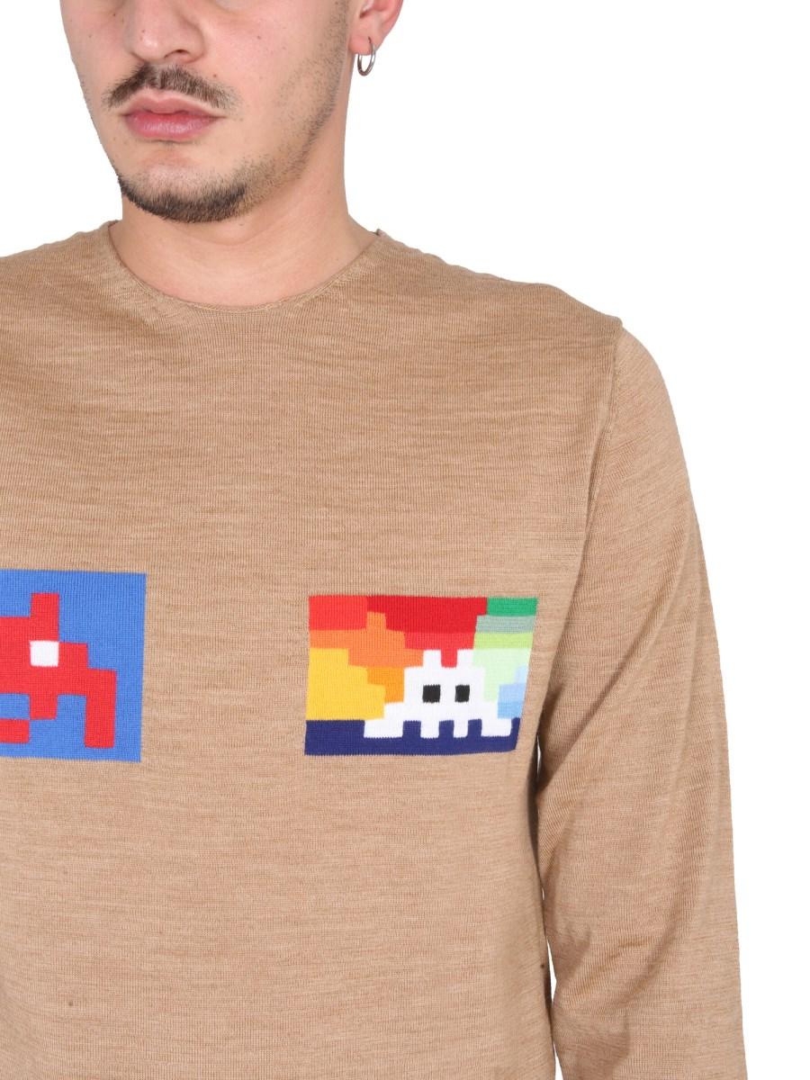 COMME DES GARCONS SHIRT MAGLIA GIROCOLLO IN LANA