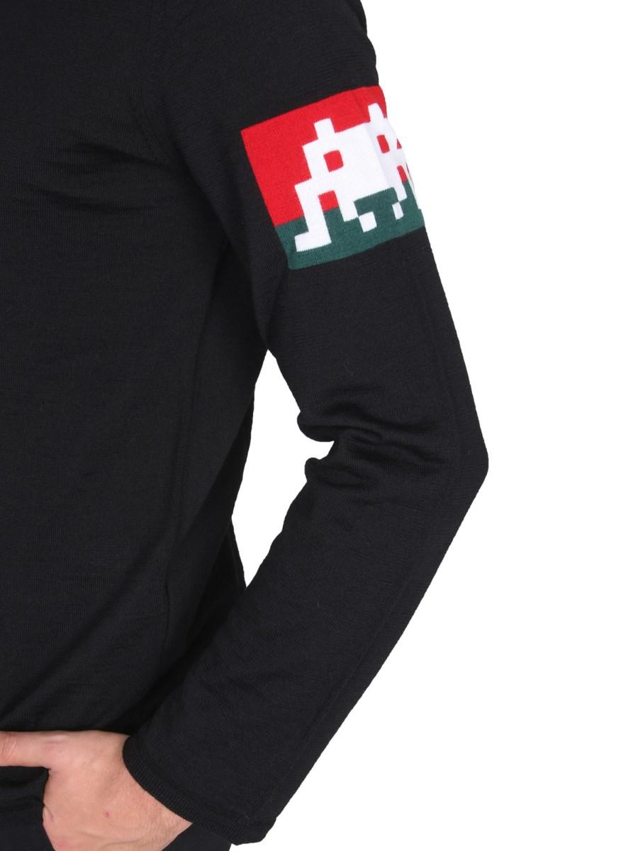 COMME DES GARCONS SHIRT MAGLIA GIROCOLLO IN LANA