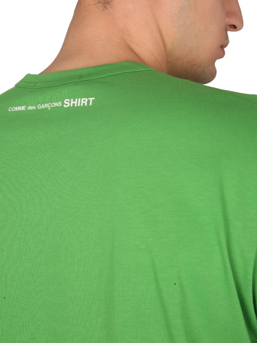 COMME DES GARCONS SHIRT T-SHIRT IN COTONE CON LOGO