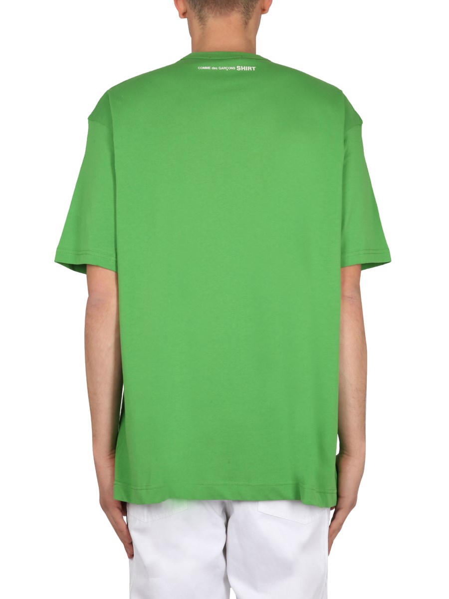 COMME DES GARCONS SHIRT T-SHIRT IN COTONE CON LOGO
