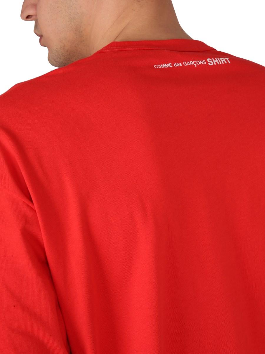 COMME DES GARCONS SHIRT T-SHIRT IN COTONE CON LOGO