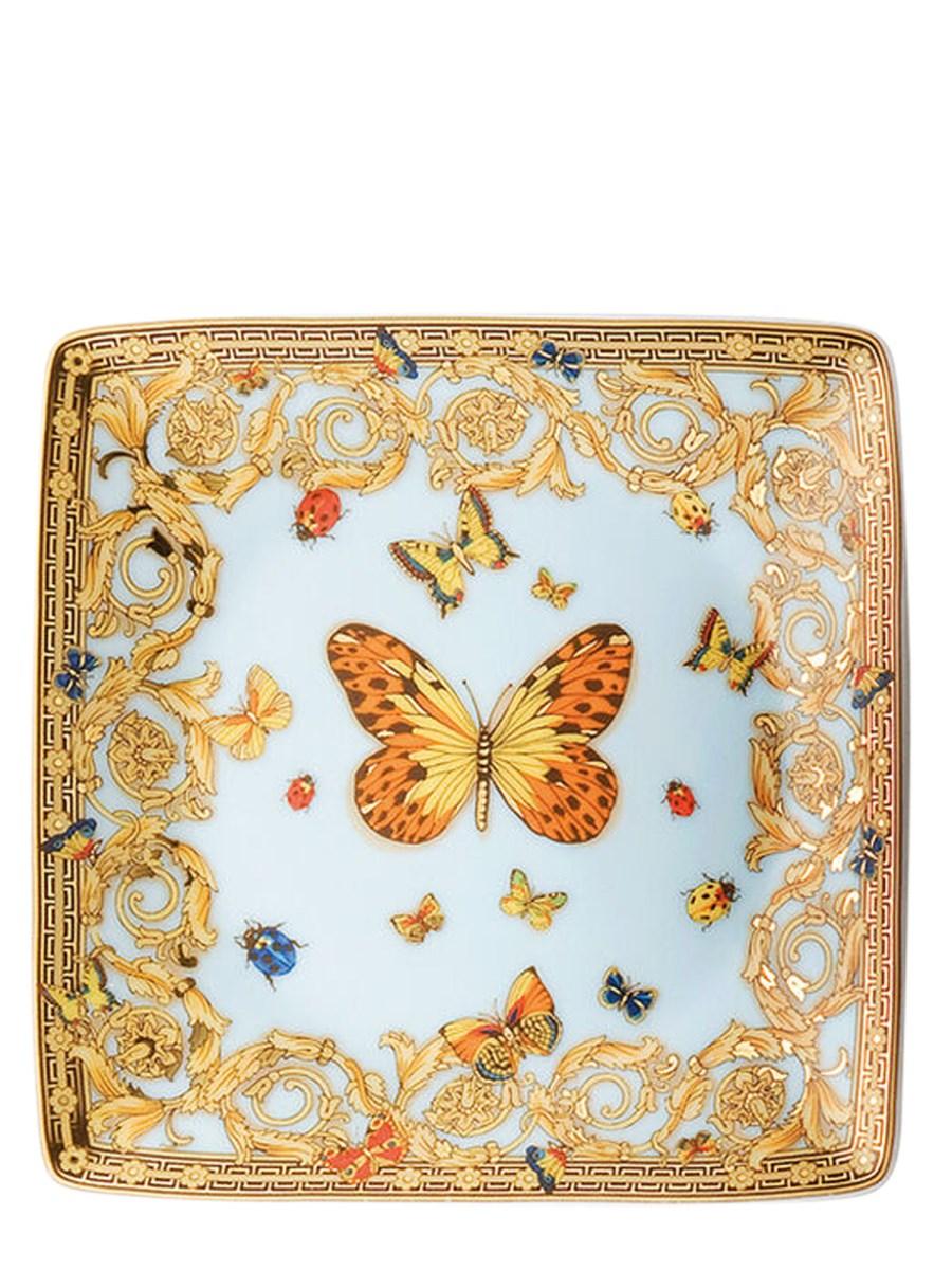 ROSENTHAL MEETS VERSACE COPPETTA QUADRA PIANA 12 CM LE JARDIN DE VERSACE