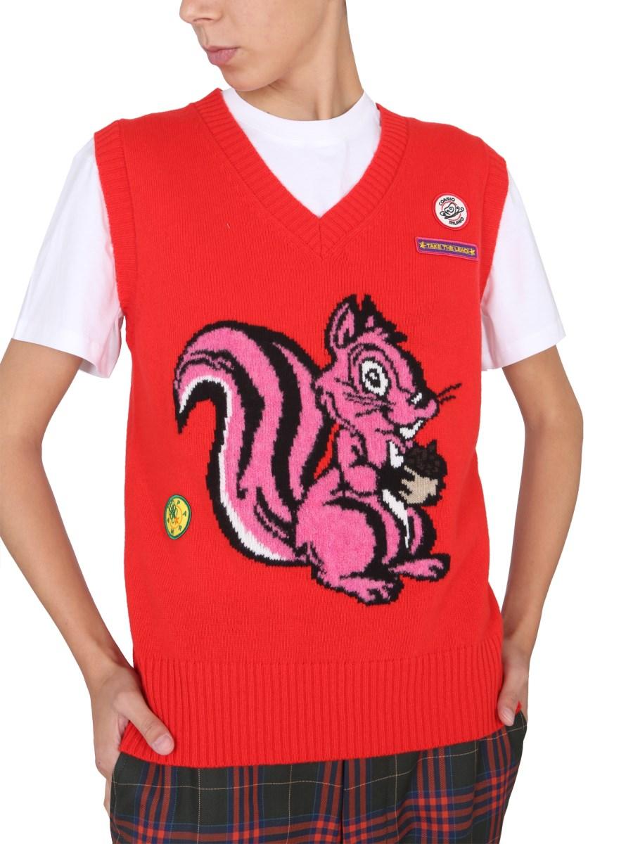 CORMIO GILET "NICOLE" IN MAGLIA