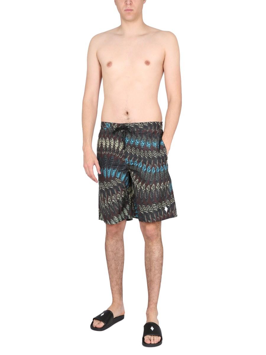 MARCELO BURLON COUNTY OF MILAN COSTUME BOXER IN NYLON CON STAMPA LOGO
