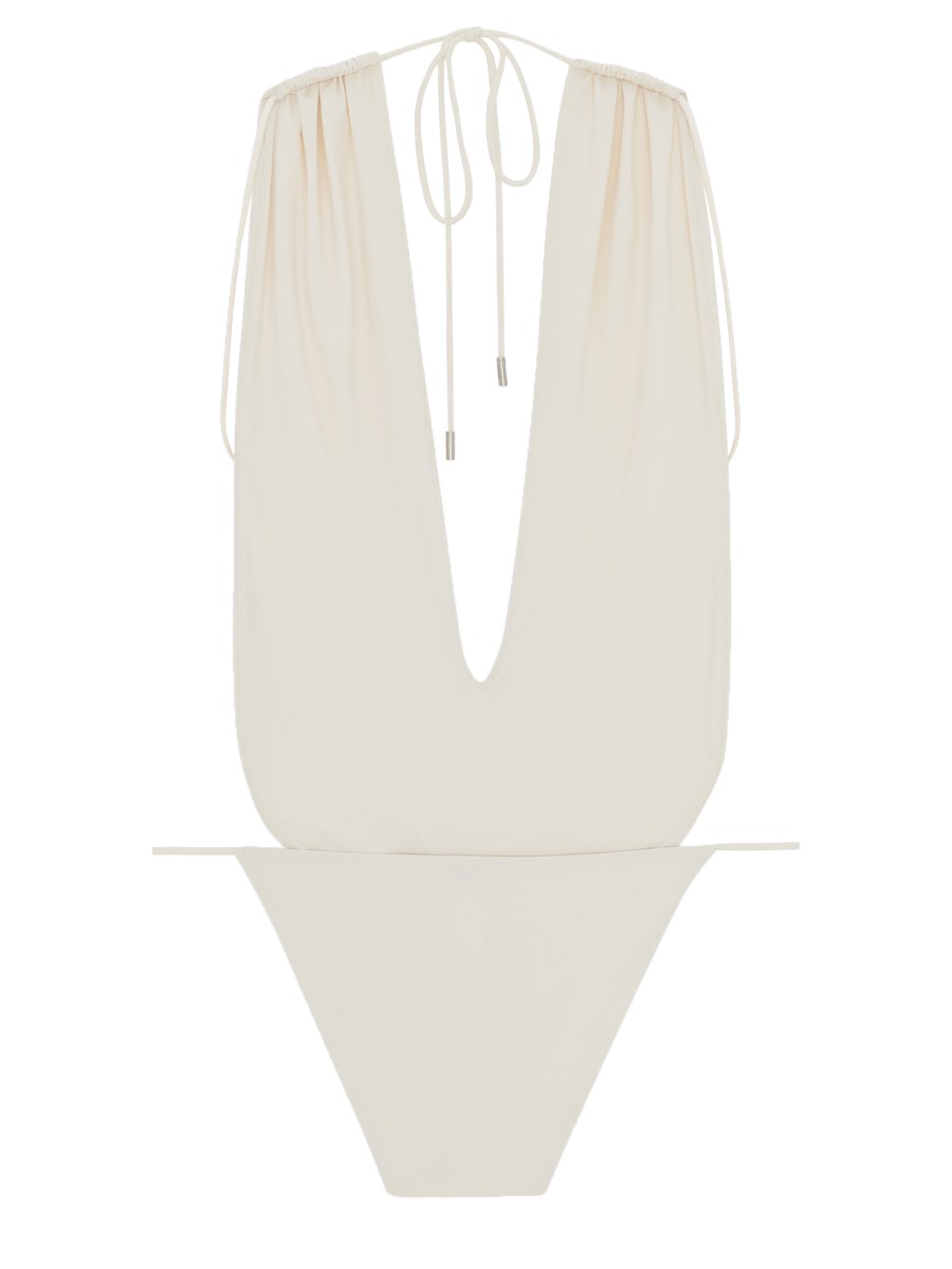 SAINT LAURENT COSTUME DA BAGNO A SCHIENA NUDA CON SCOLLATURA ALL’AMERICANA A V