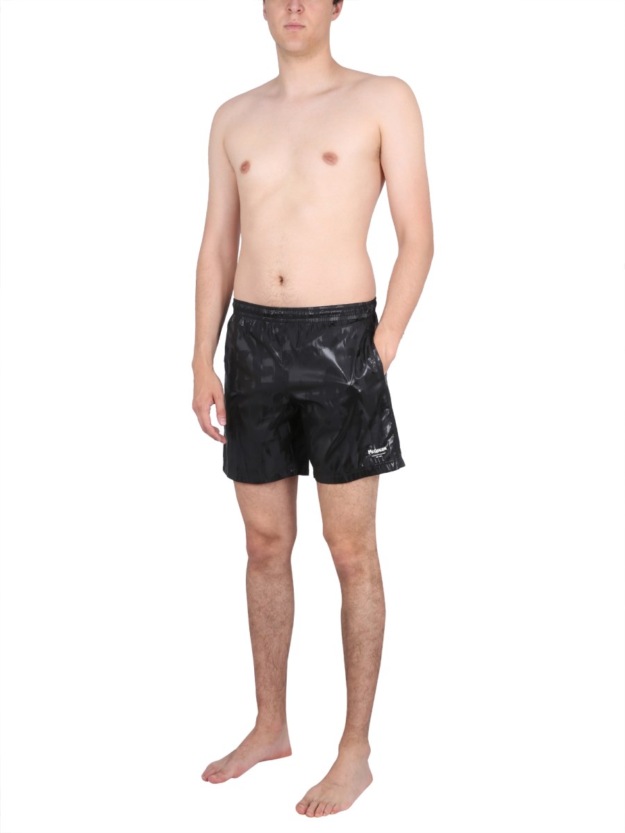 ALEXANDER McQUEEN COSTUME DA BAGNO CON STAMPA GRAFFITI