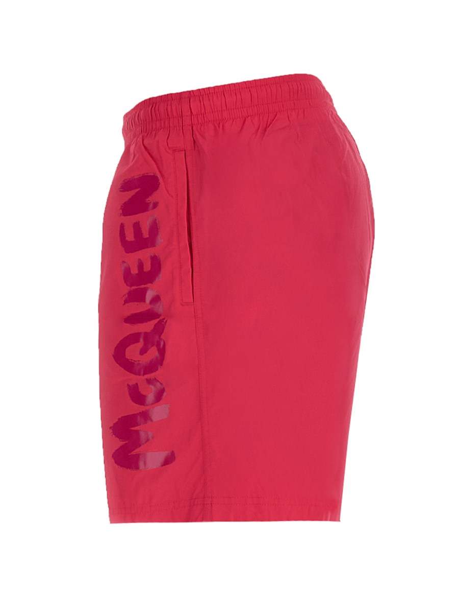 ALEXANDER McQUEEN COSTUME DA BAGNO MEDIO CON STAMPA LOGO GRAFFITI
