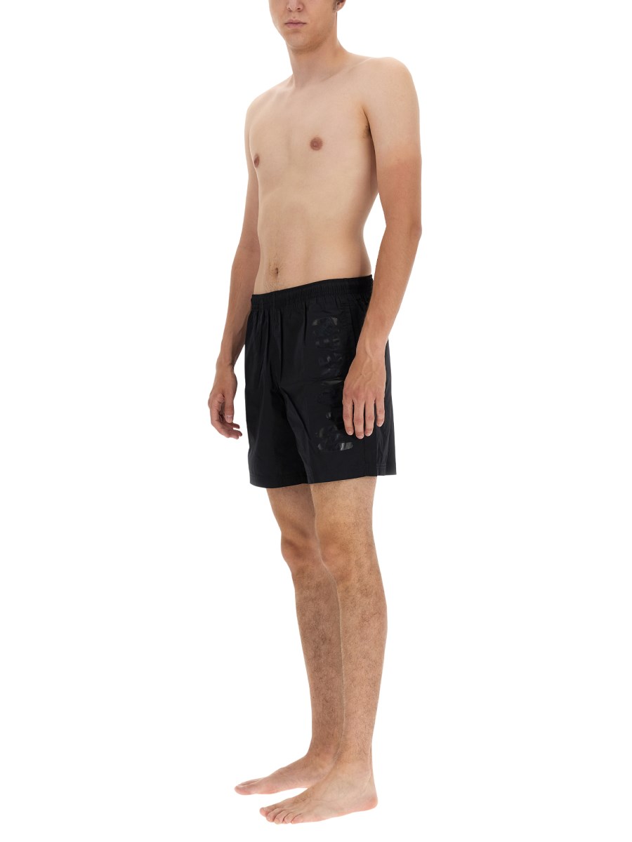 ALEXANDER McQUEEN COSTUME DA BAGNO MEDIO CON STAMPA LOGO GRAFFITI