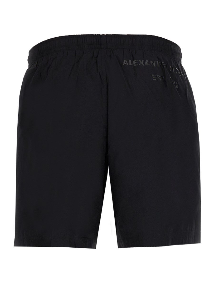 ALEXANDER McQUEEN COSTUME DA BAGNO MEDIO CON STAMPA LOGO GRAFFITI