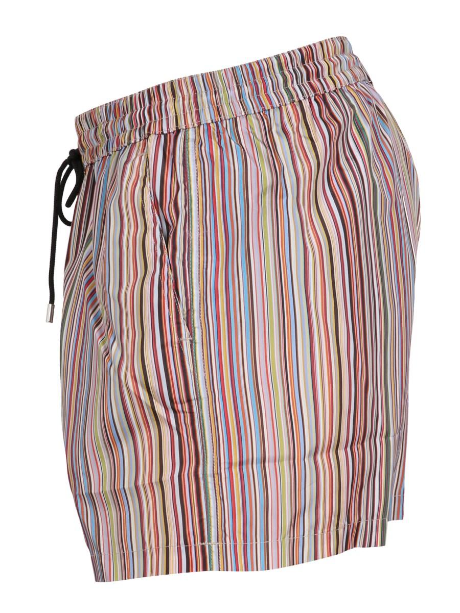 PAUL SMITH COSTUME DA BAGNO "MULTICOLOR STRIPES" IN TESSUTO TECNICO