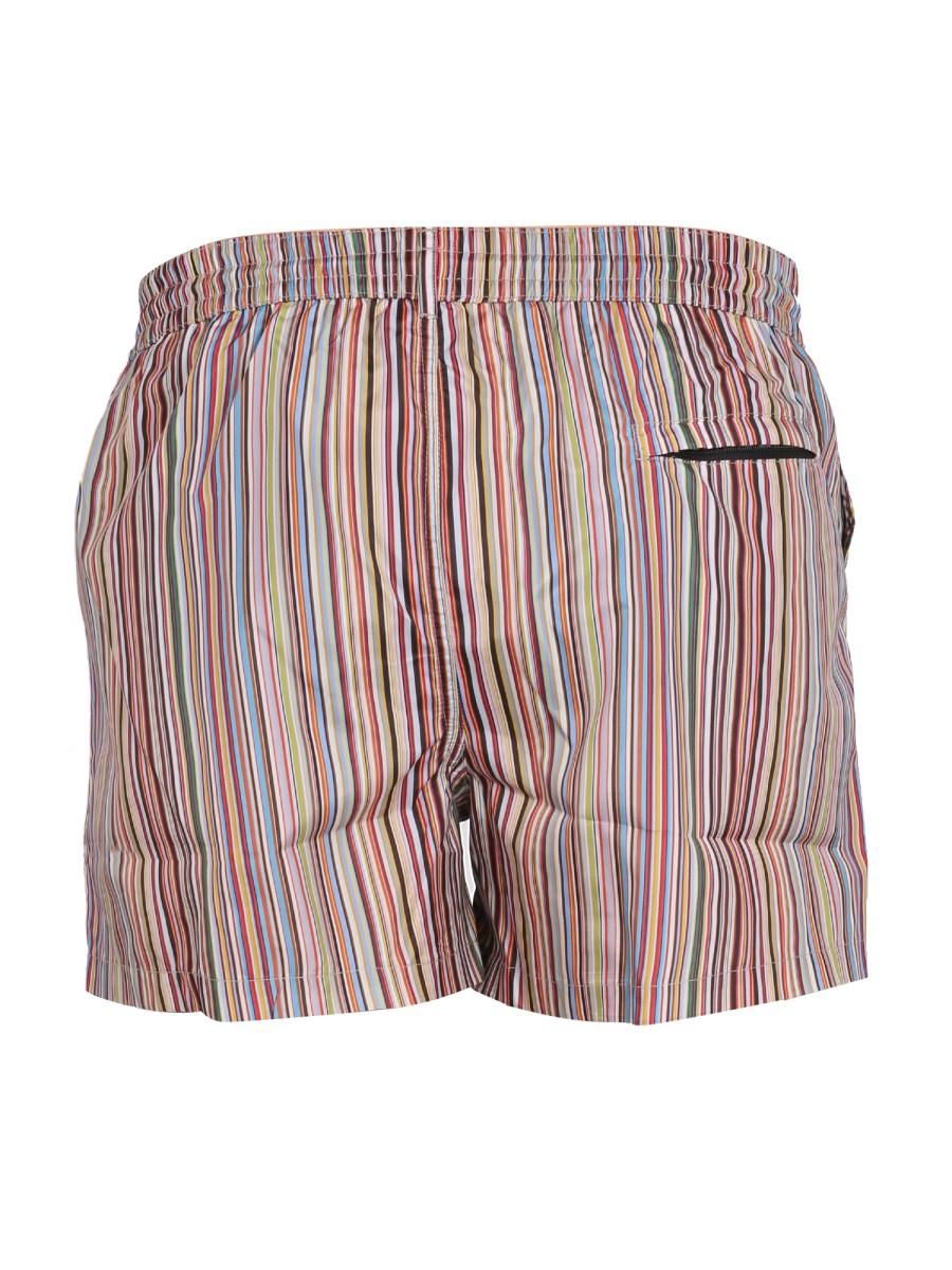 PAUL SMITH COSTUME DA BAGNO "MULTICOLOR STRIPES" IN TESSUTO TECNICO