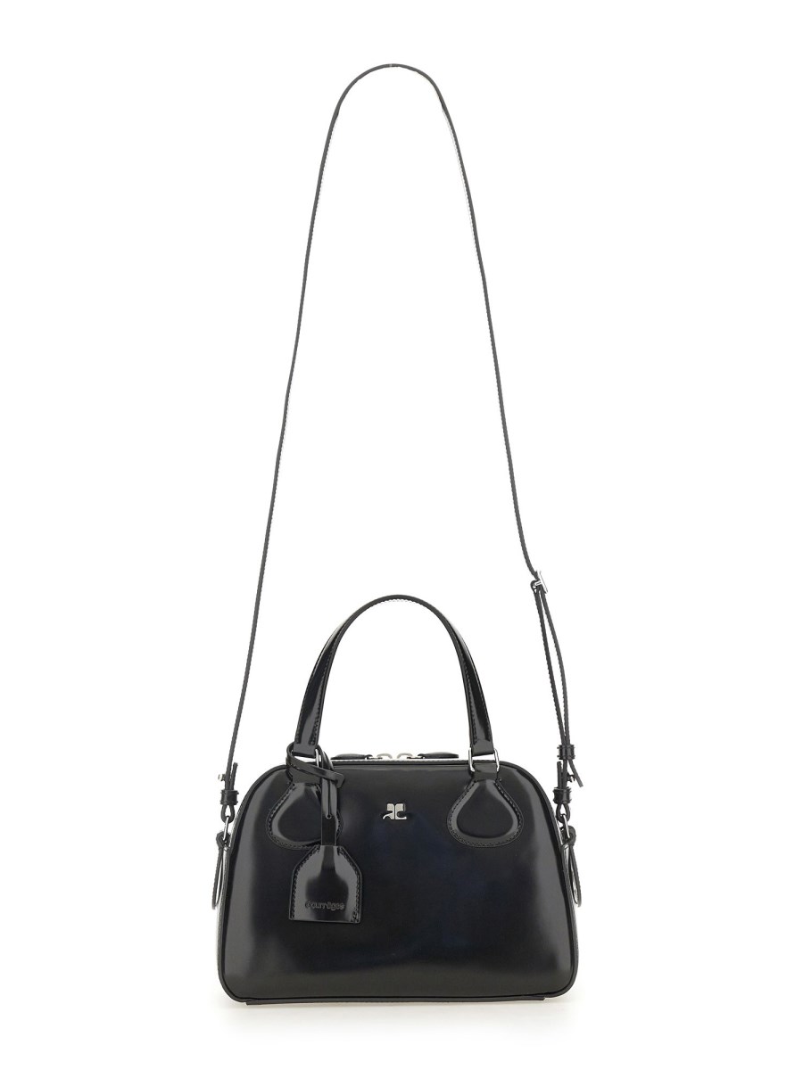 COURREGES BORSA IN PELLE CON BORCHIE