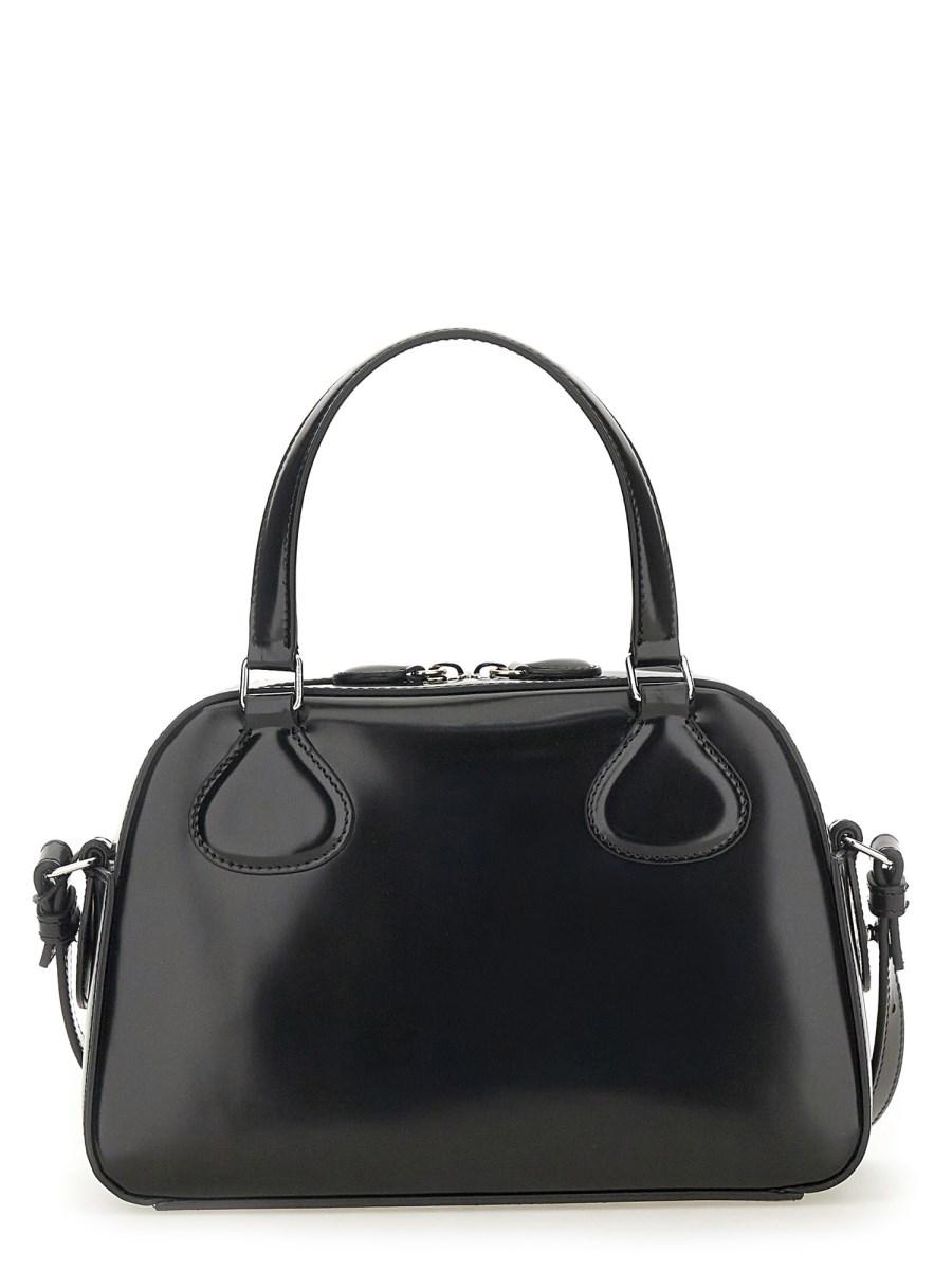 COURREGES BORSA IN PELLE CON BORCHIE