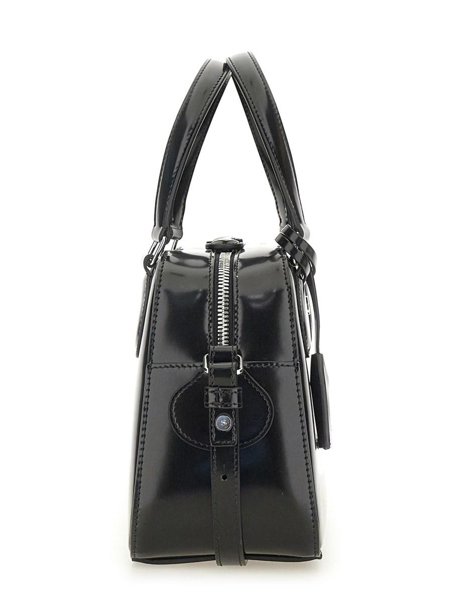 COURREGES BORSA IN PELLE CON BORCHIE