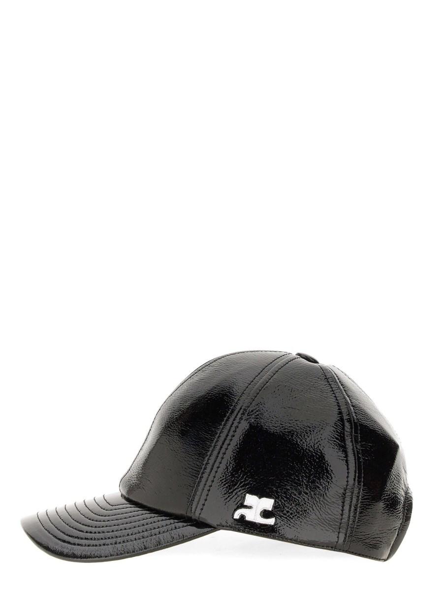 COURREGES CAPPELLO DA BASEBALL IN VINILE CON LOGO